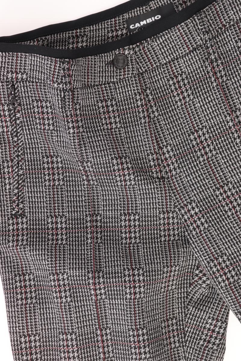 Cambio Stoffhose Gr. 40 hahnentritt Modell Rhona grau aus Viskose
