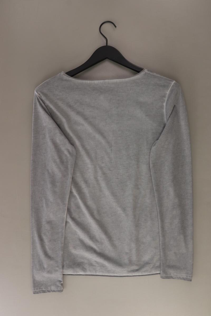 Key Largo Longsleeve-Shirt Gr. L Langarm mit Pailletten grau aus Baumwolle