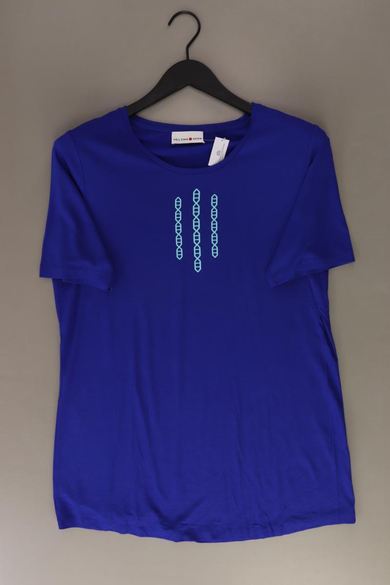 Helena Vera T-Shirt Gr. 40 Kurzarm blau aus Viskose