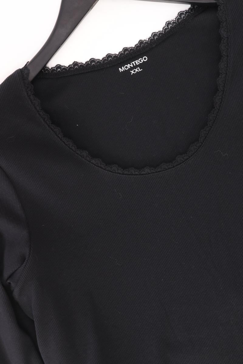 Montego Longsleeve-Shirt Gr. XXL Langarm schwarz aus Baumwolle