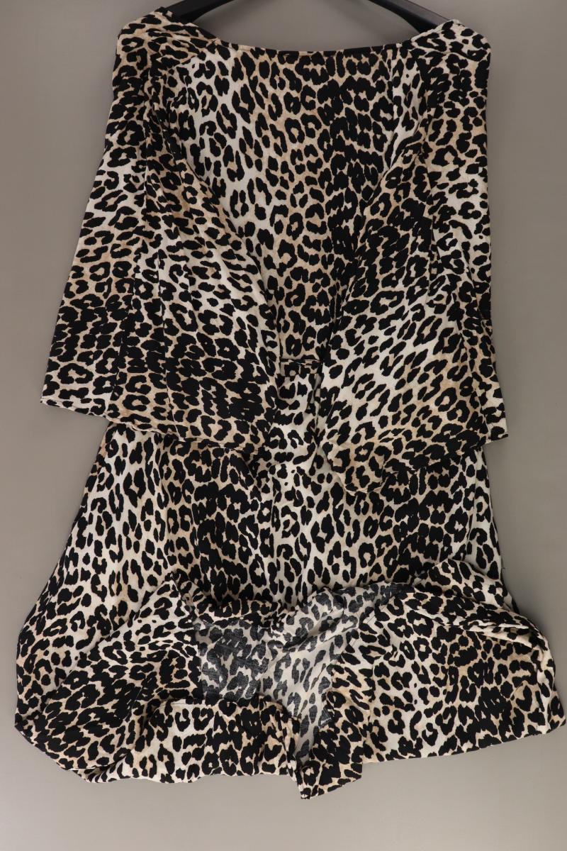 Cotton Candy Midikleid Gr. L mit Tierdruck 3/4 Ärmel braun aus Viskose