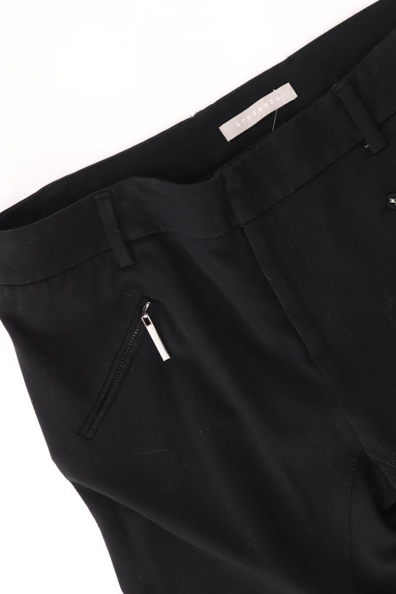 Stefanel Stoffhose Gr. 40 schwarz aus Polyester