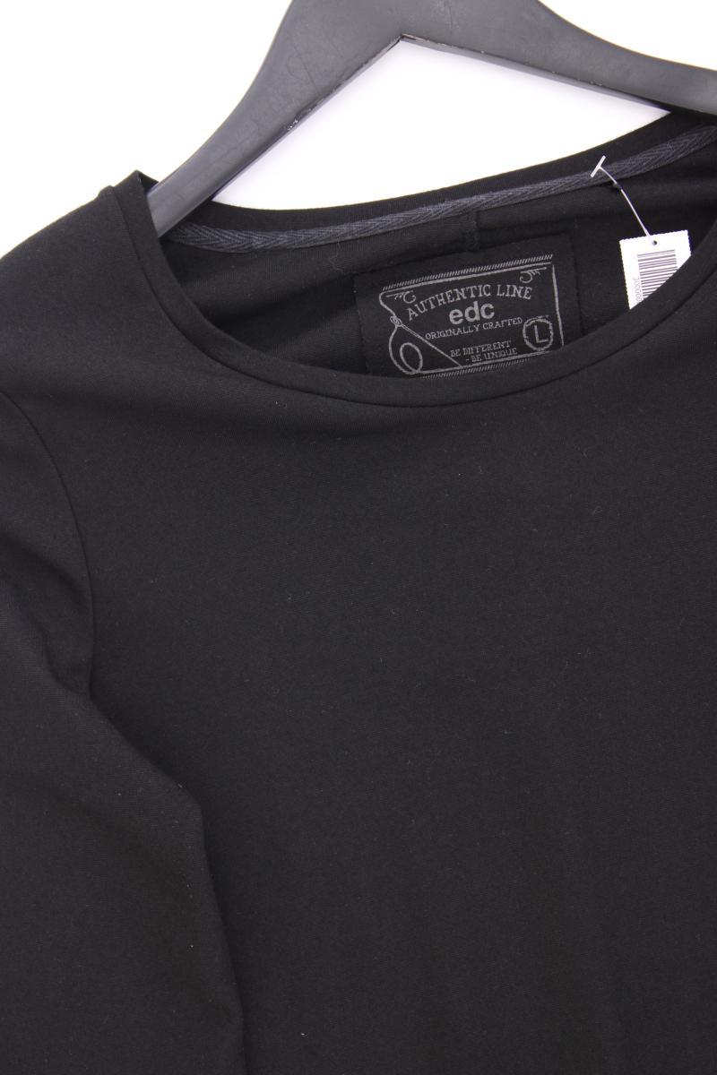 edc by Esprit Langarmkleid Gr. L schwarz