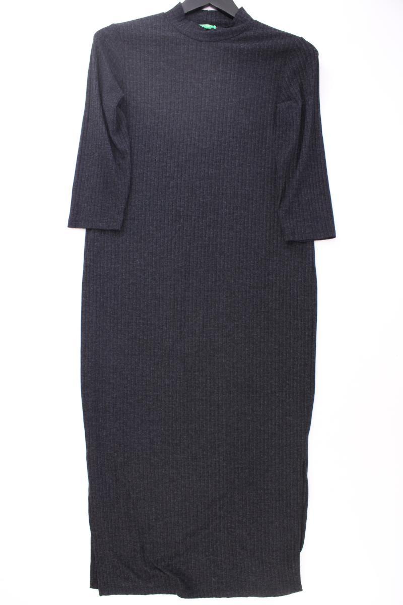 United Colors of Benetton Strickkleid Gr. M 3/4 Ärmel grau aus Viskose