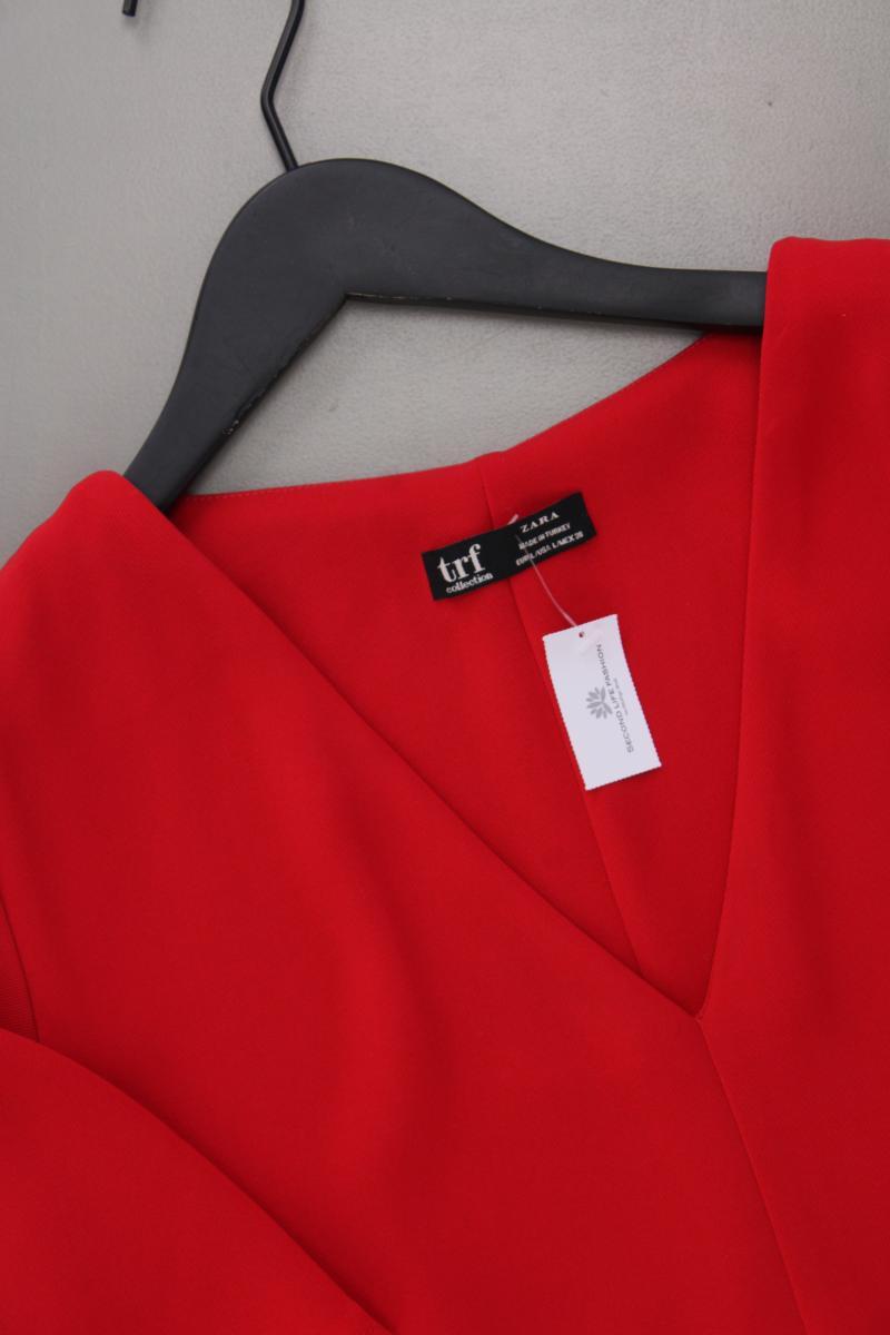 TRF Zara Kurzarmbluse Gr. L rot aus Polyester