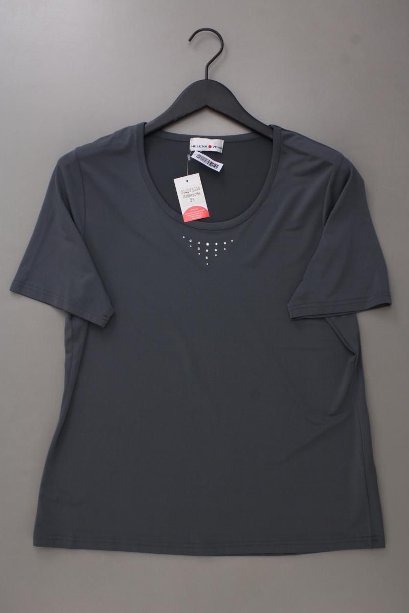 Helena Vera T-Shirt Gr. Kurzgröße 21 neu mit Etikett Kurzarm grau aus Polyester