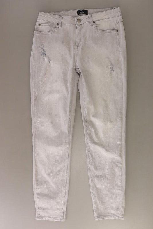 Monari Straight Jeans Gr. 36 grau aus Baumwolle