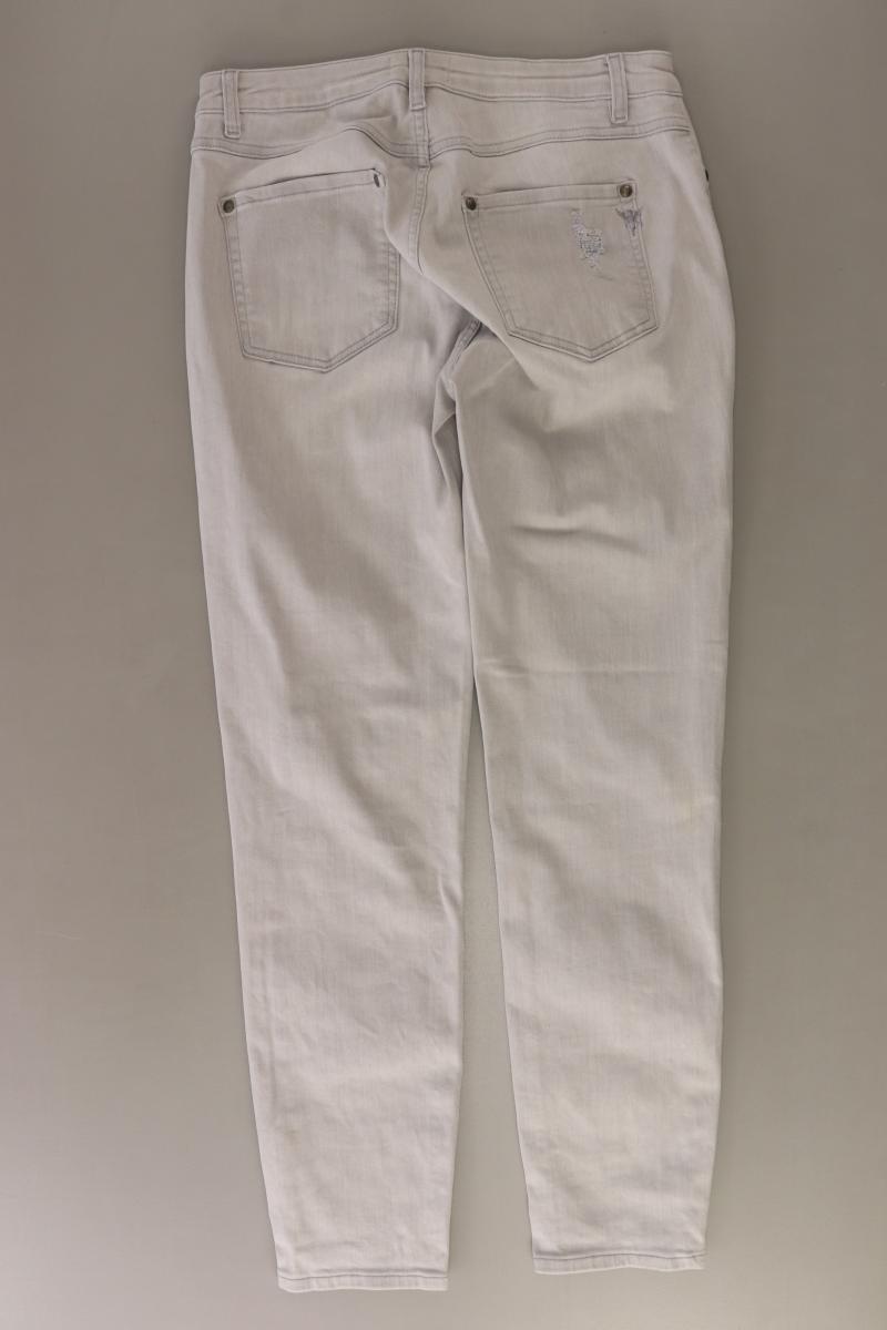 Monari Straight Jeans Gr. 36 grau aus Baumwolle