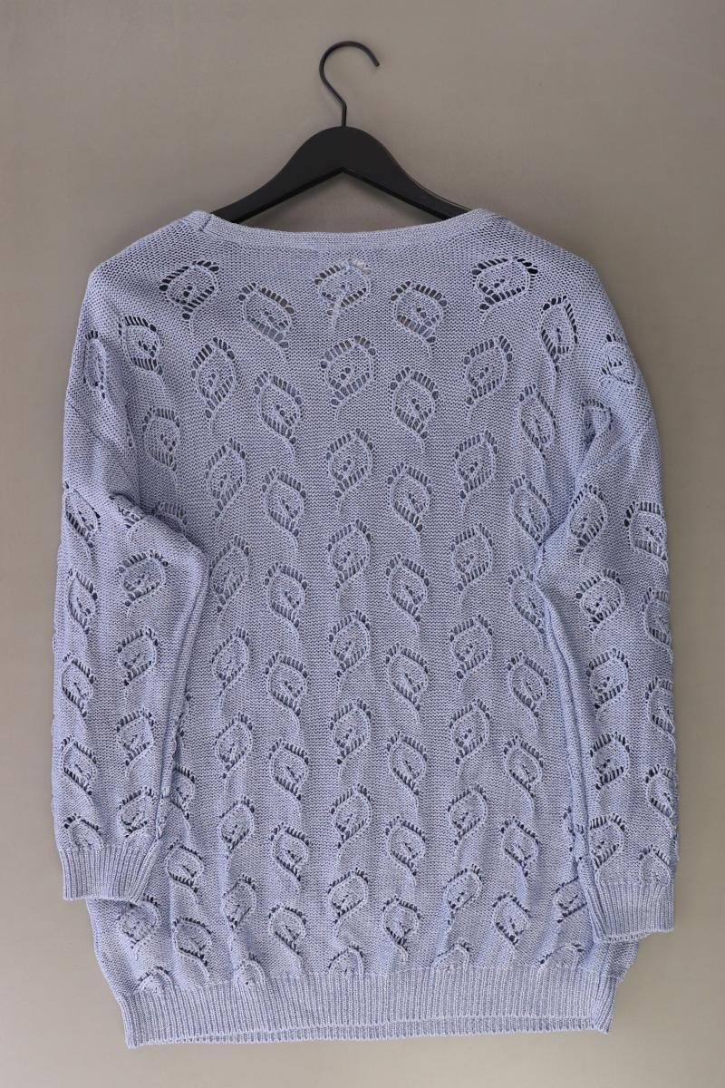 Linea Tesini Langarmpullover Gr. 48 blau aus Polyester