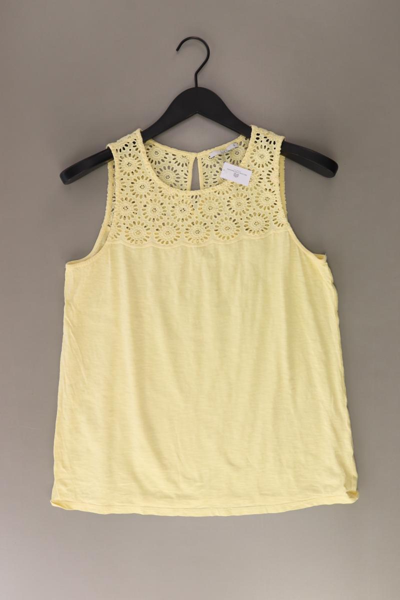 edc by Esprit Ärmellose Bluse Gr. S gelb aus Baumwolle
