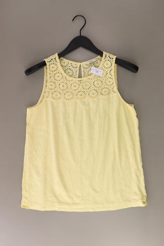 edc by Esprit Ärmellose Bluse Gr. S gelb aus Baumwolle