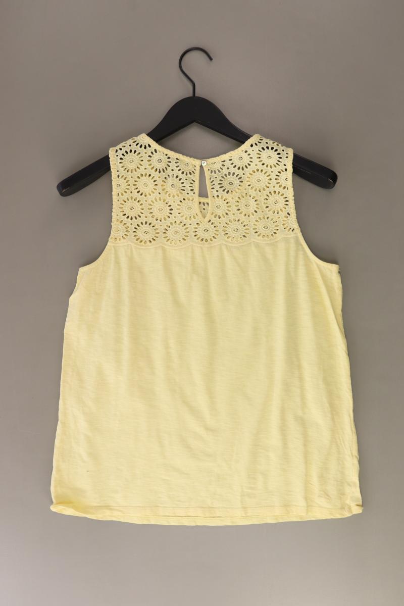 edc by Esprit Ärmellose Bluse Gr. S gelb aus Baumwolle