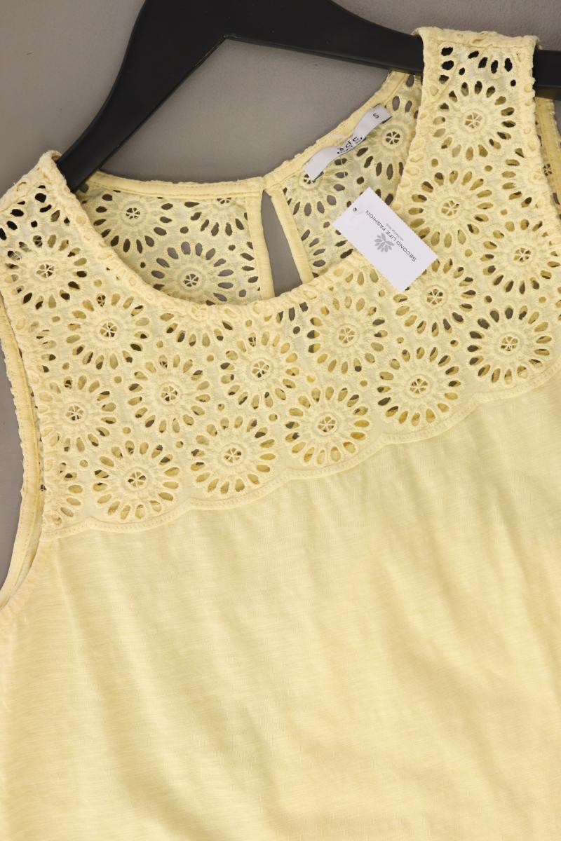 edc by Esprit Ärmellose Bluse Gr. S gelb aus Baumwolle