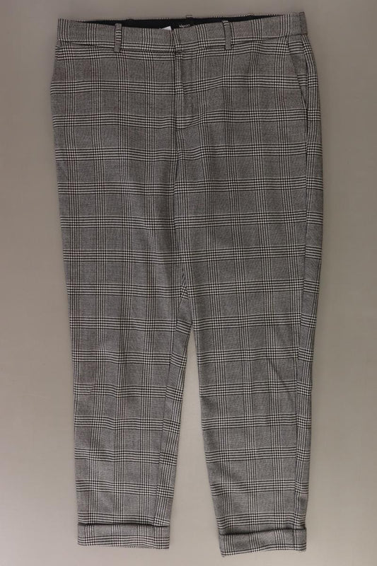 Mango Stoffhose Gr. 40 hahnentritt grau aus Baumwolle