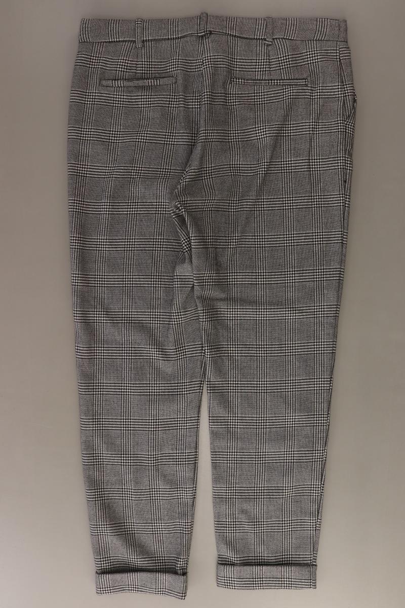 Mango Stoffhose Gr. 40 hahnentritt grau aus Baumwolle