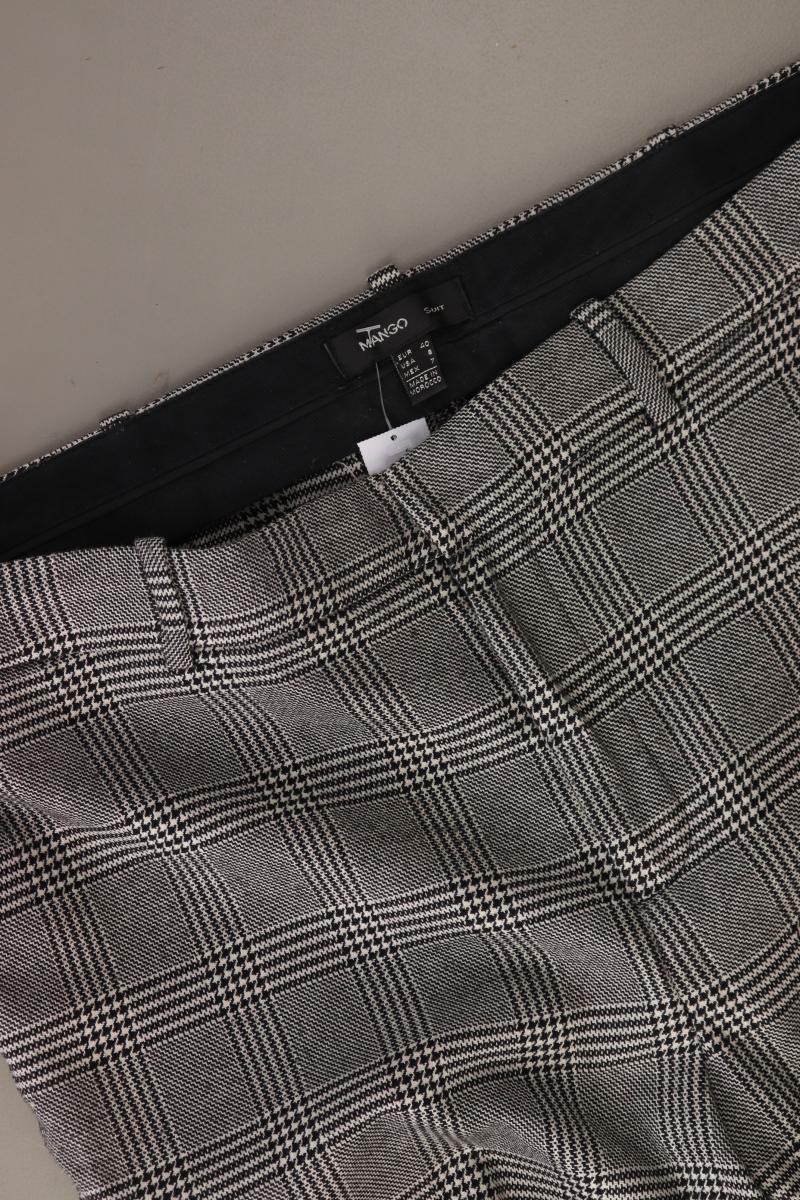 Mango Stoffhose Gr. 40 hahnentritt grau aus Baumwolle