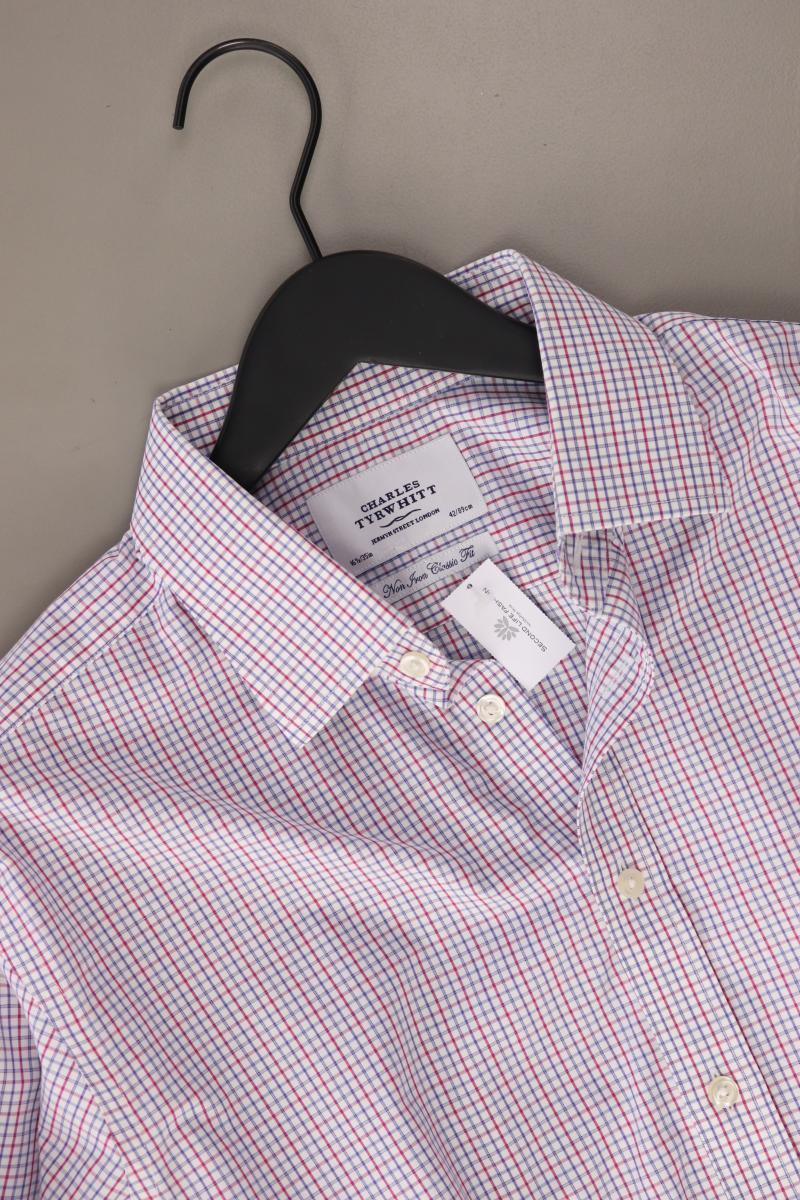 CHARLES TYRWHITT Karohemd für Herren Gr. Hemdgröße 42 kariert Langarm mehrfarbig