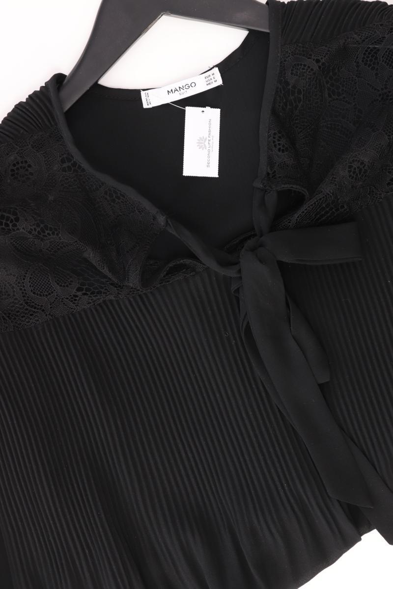 Mango Langarmbluse Gr. M schwarz aus Polyester