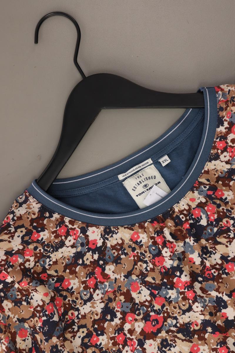 Tom Tailor Printshirt Gr. XXL mit Blumenmuster 3/4 Ärmel mehrfarbig aus Viskose