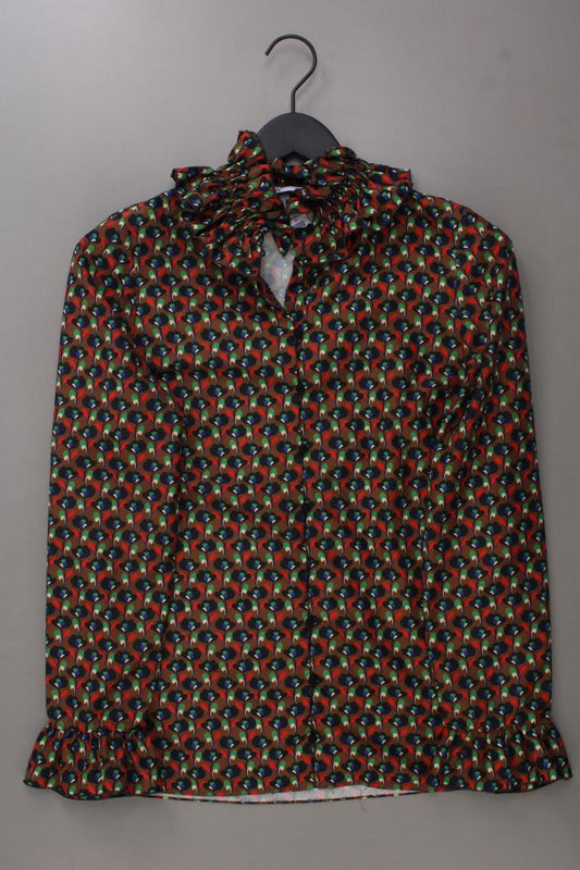 Zara Langarmbluse Gr. XS mit Blumenmuster mehrfarbig aus Polyester