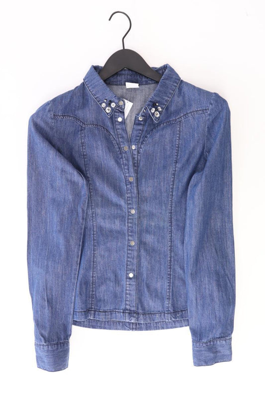 Vero Moda Bluse Gr. S Langarm blau aus Baumwolle