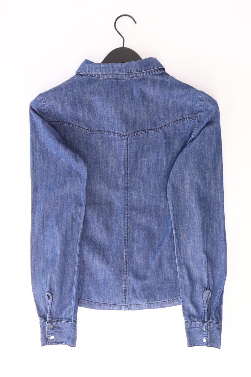 Vero Moda Bluse Gr. S Langarm blau aus Baumwolle