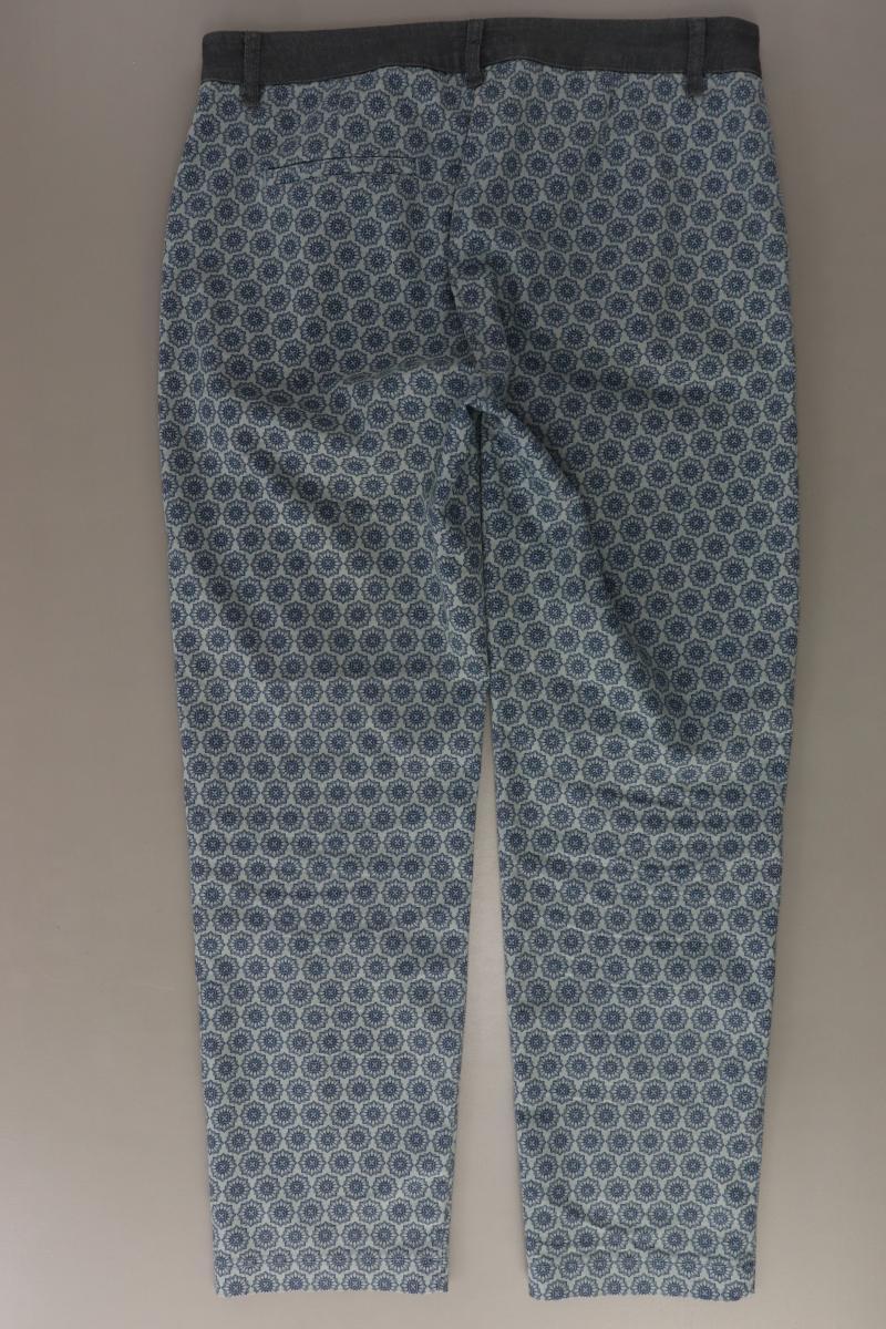 Opus Hose "Enda Flower" Gr. 38 blau aus Baumwolle