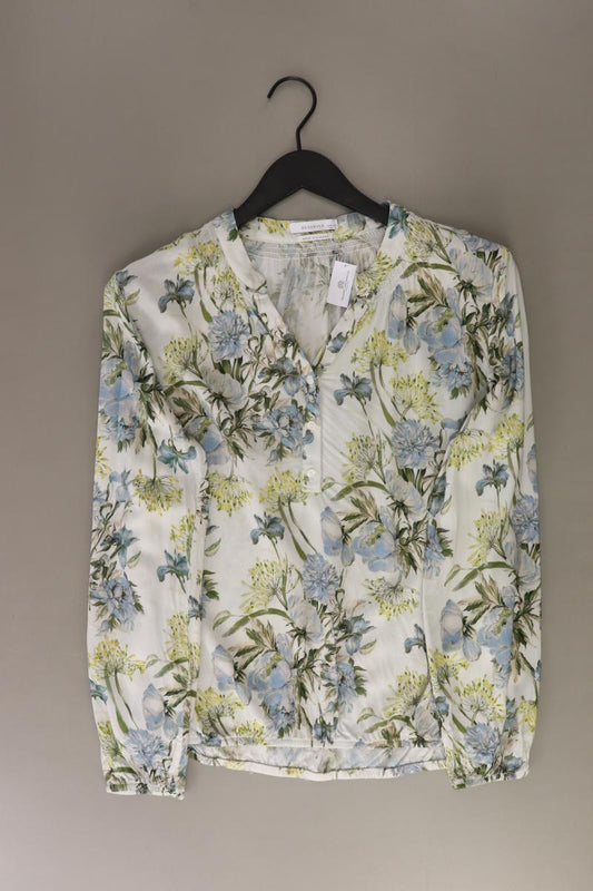 Reserved Langarmbluse Gr. 40 mit Blumenmuster blau aus Viskose