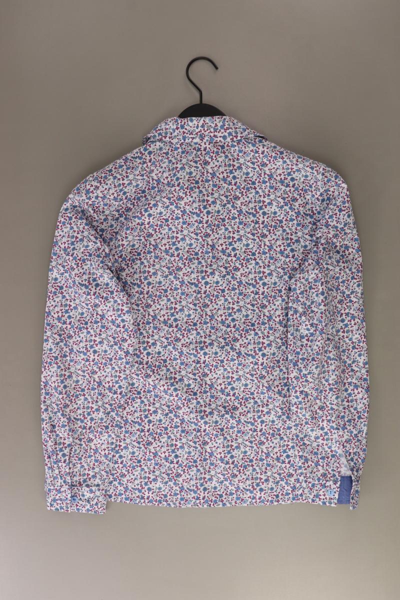 Paola Langarmbluse Gr. 38 mit Blumenmuster weiß aus Baumwolle