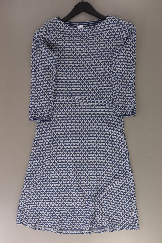 Blutsgeschwister Strickkleid Gr. M 3/4 Ärmel blau aus Baumwolle