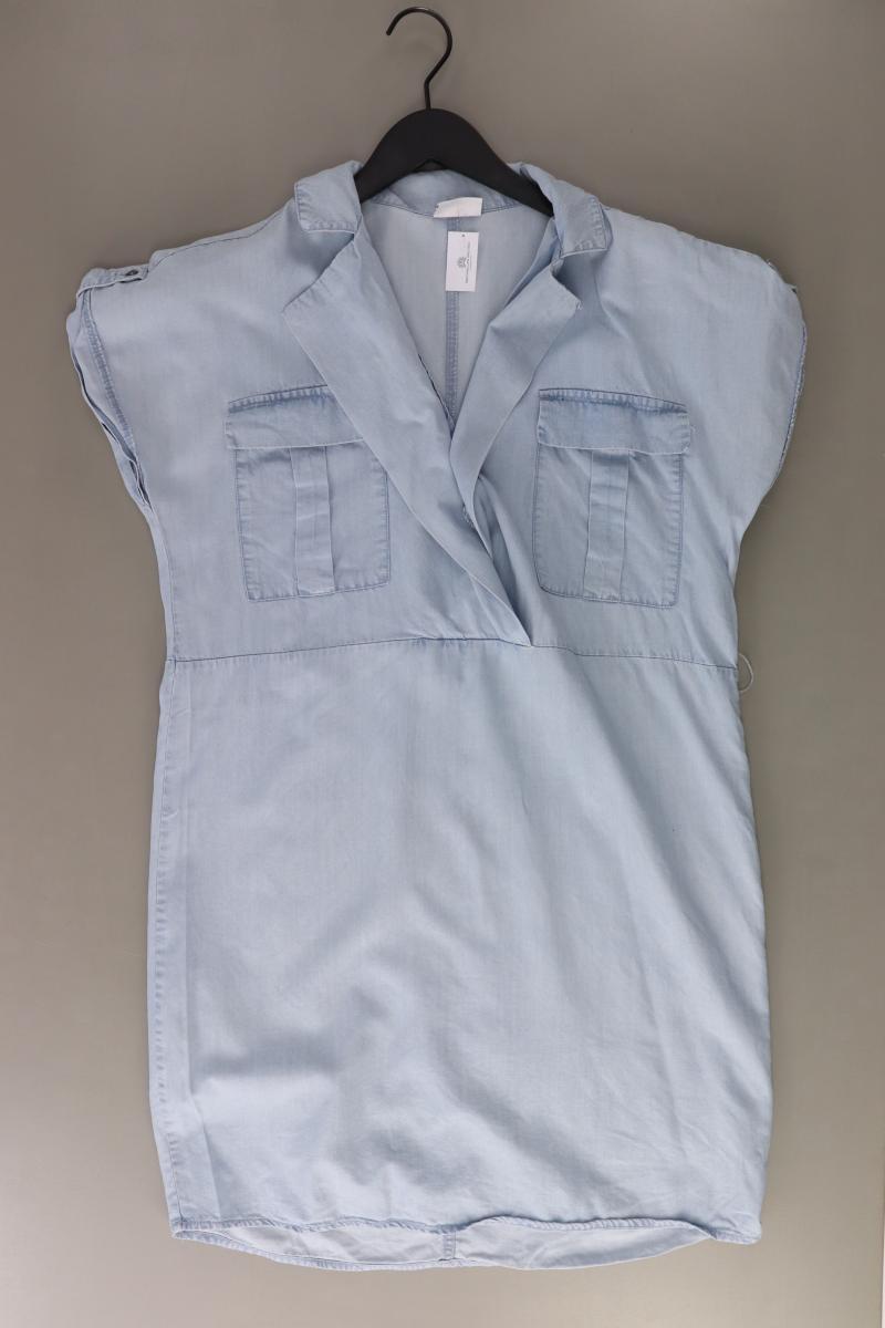 Noisy May Kurzarmkleid Gr. L blau aus Lyocell