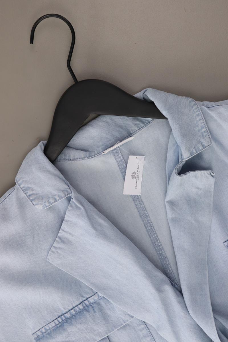 Noisy May Kurzarmkleid Gr. L blau aus Lyocell