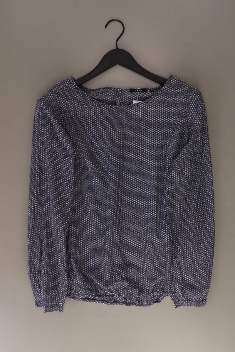 Opus Langarmbluse Gr. 38 blau aus Viskose