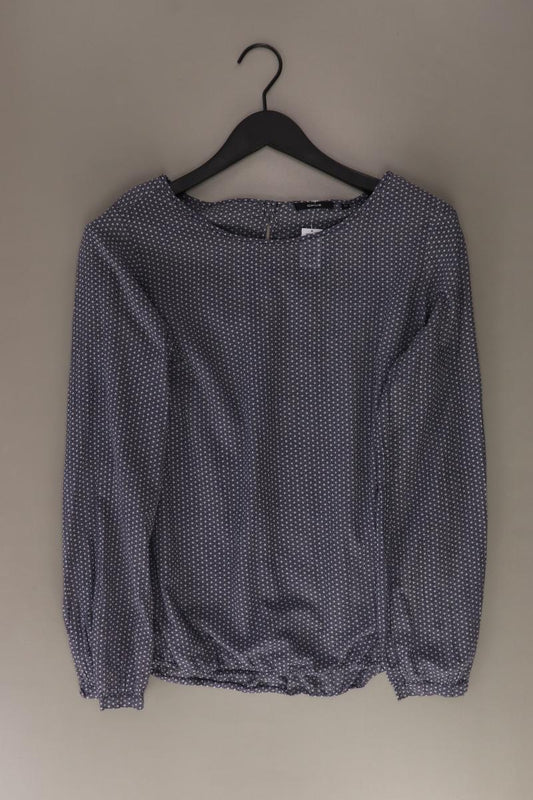 Opus Langarmbluse Gr. 38 blau aus Viskose