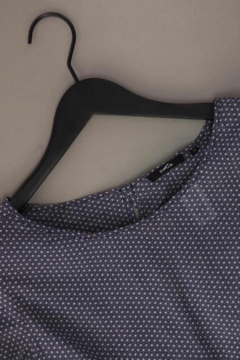 Opus Langarmbluse Gr. 38 blau aus Viskose