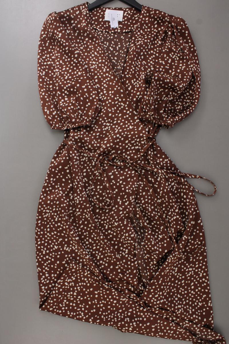 Sisters Point Wickelkleid Gr. L gepunktet 3/4 Ärmel braun aus Polyester