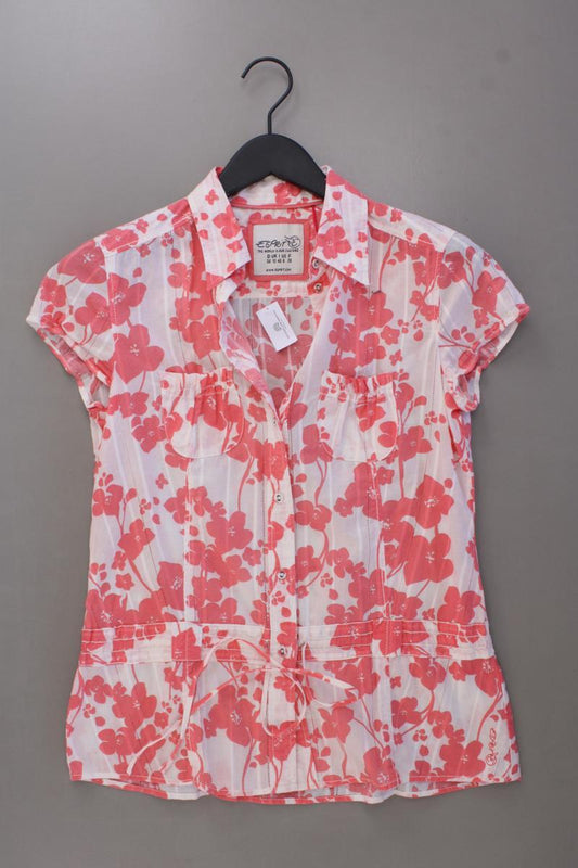 Esprit Kurzarmbluse Gr. 36 mit Blumenmuster rosa