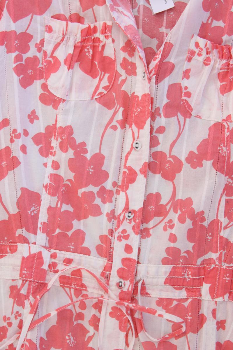 Esprit Kurzarmbluse Gr. 36 mit Blumenmuster rosa