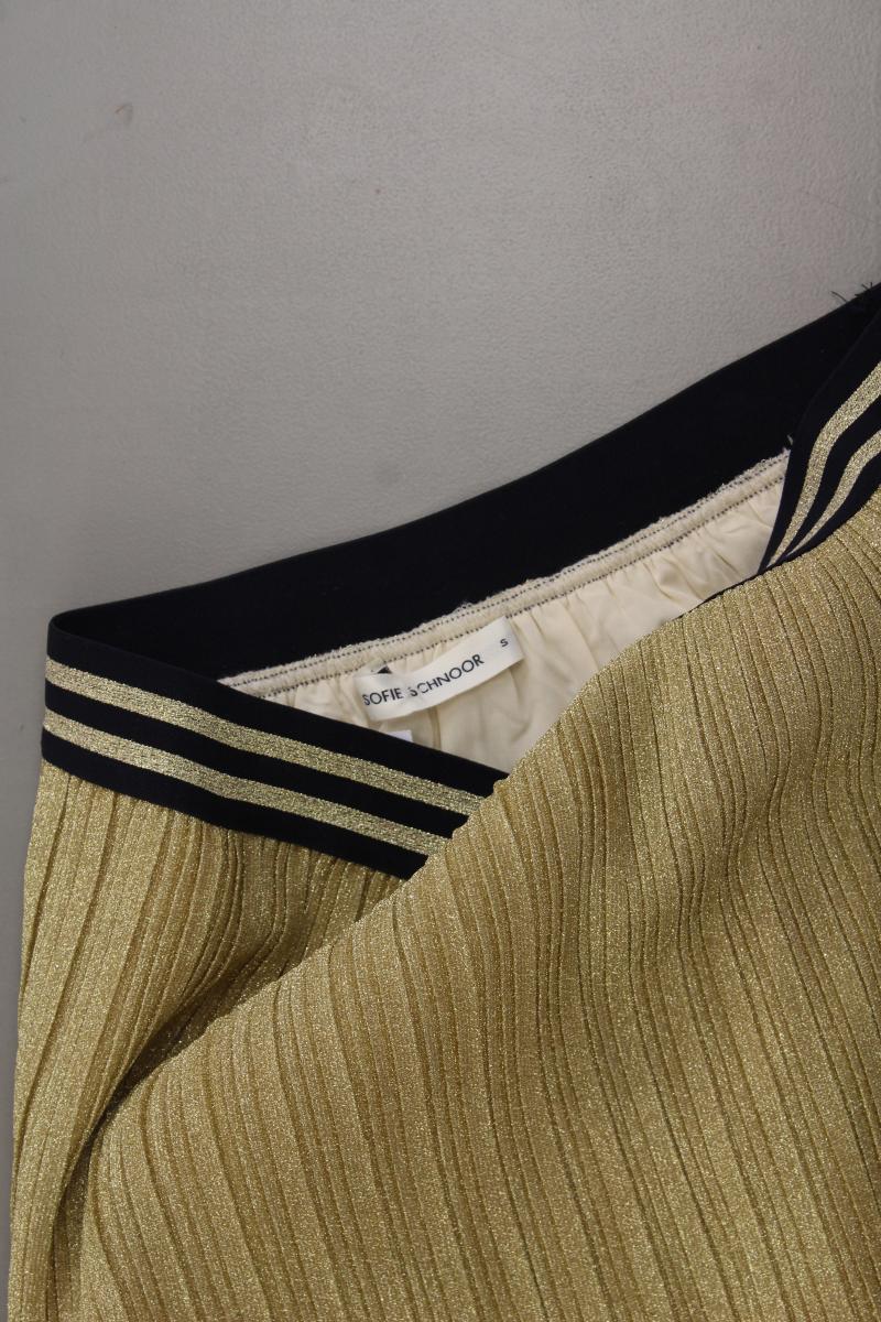 sofie schnoor Stretchrock Gr. S neuwertig mit Glitzer gold aus Polyester