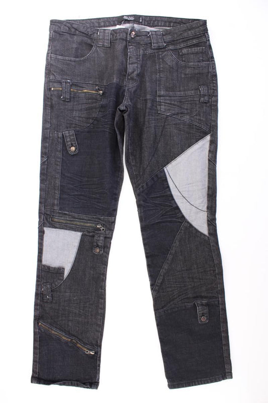 Rock Rebel Straight Jeans für Herren Gr. W38/L34 grau aus Baumwolle