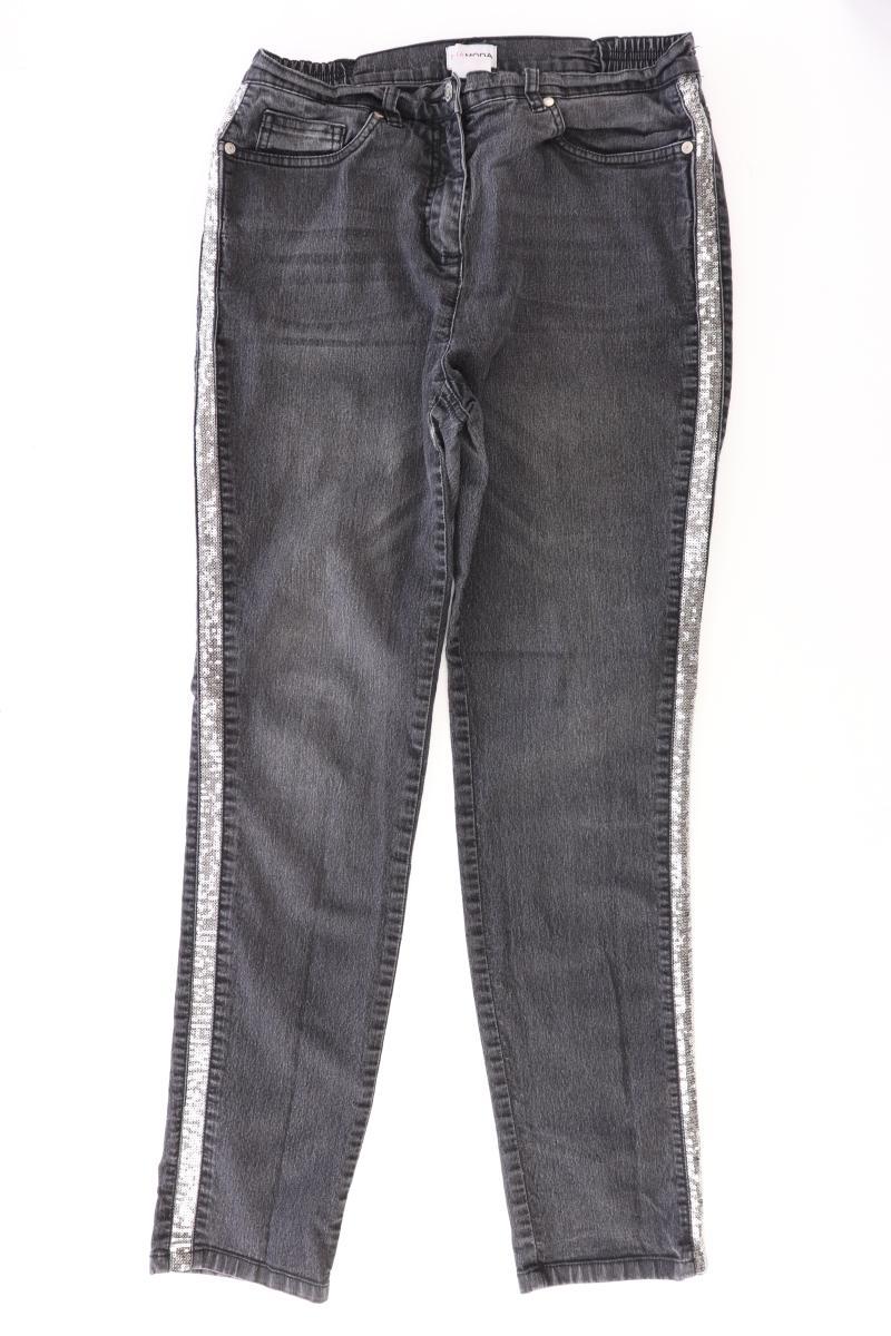 MiaModa Jeans Gr. 42 schwarz aus Baumwolle