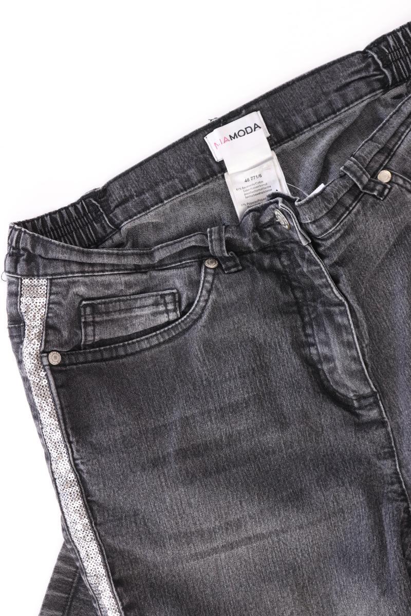 MiaModa Jeans Gr. 42 schwarz aus Baumwolle