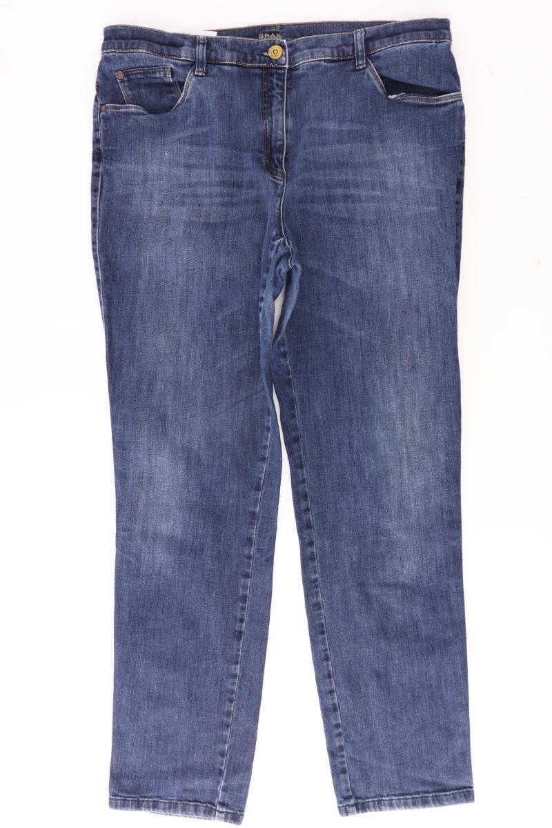 Brax Straight Jeans Gr. Kurzgröße 42 blau aus Baumwolle