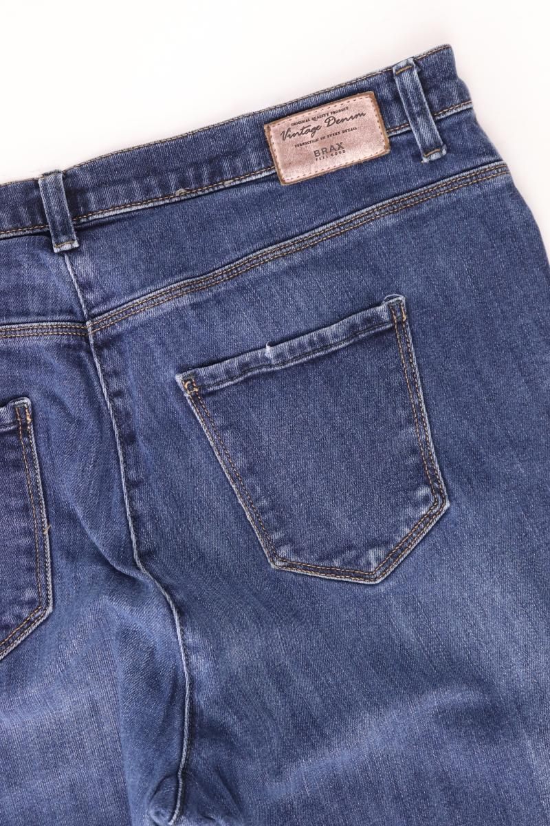 Brax Straight Jeans Gr. Kurzgröße 42 blau aus Baumwolle