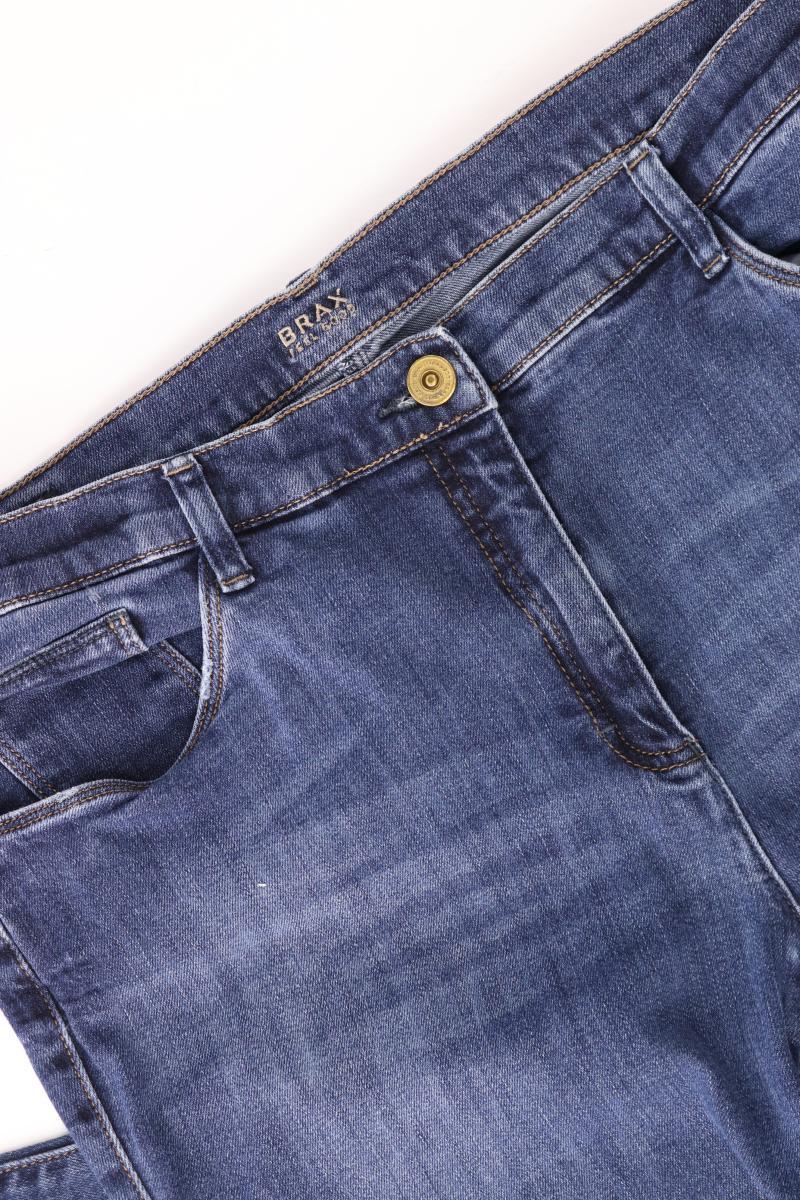 Brax Straight Jeans Gr. Kurzgröße 42 blau aus Baumwolle