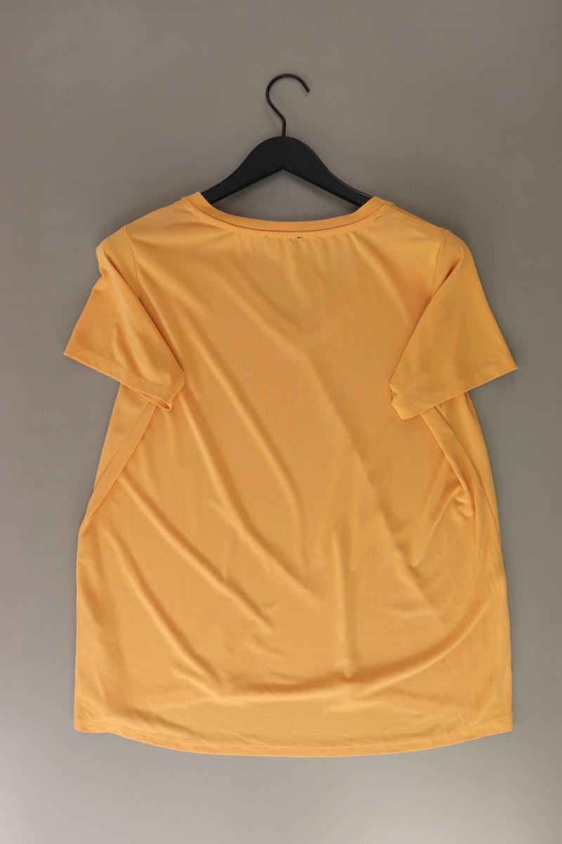 SOAKED IN LUXURY Shirt mit V-Ausschnitt Gr. XXL Kurzarm orange aus Modal
