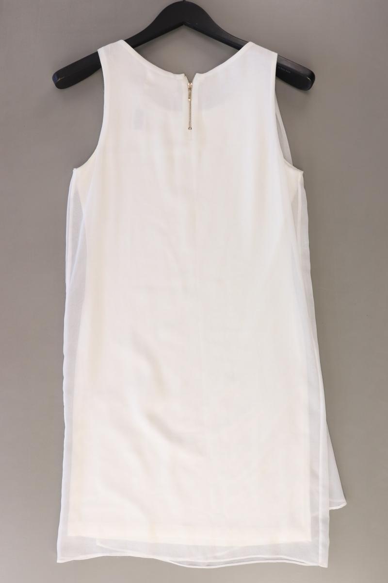 NAF NAF Chiffonkleid Gr. S Ärmellos weiß