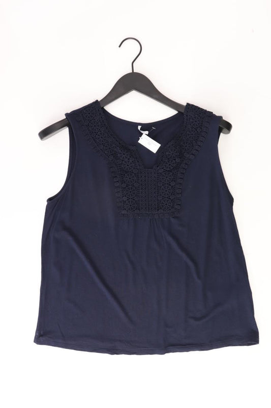 Only Bluse Gr. L Ärmellos blau aus Viskose