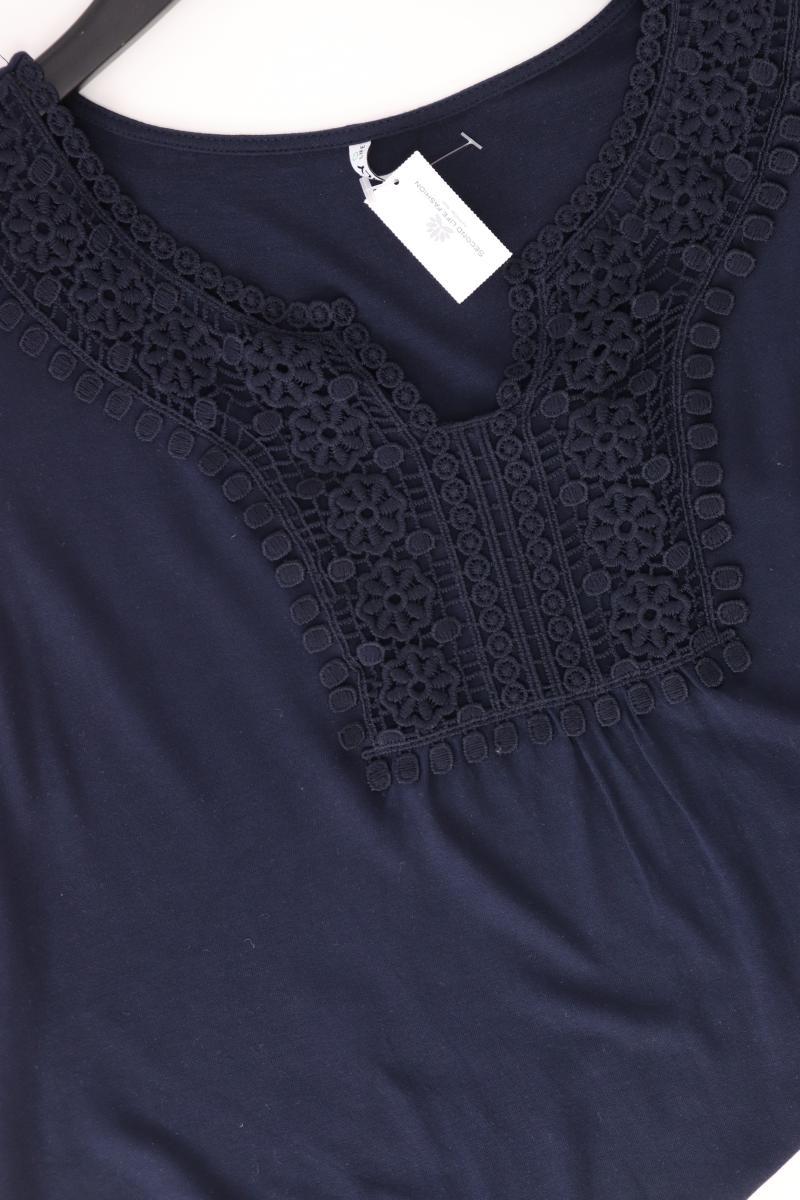 Only Bluse Gr. L Ärmellos blau aus Viskose
