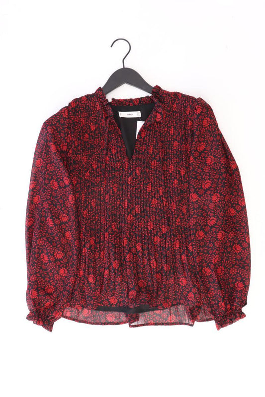 Mango Langarmbluse Gr. M rot aus Polyester